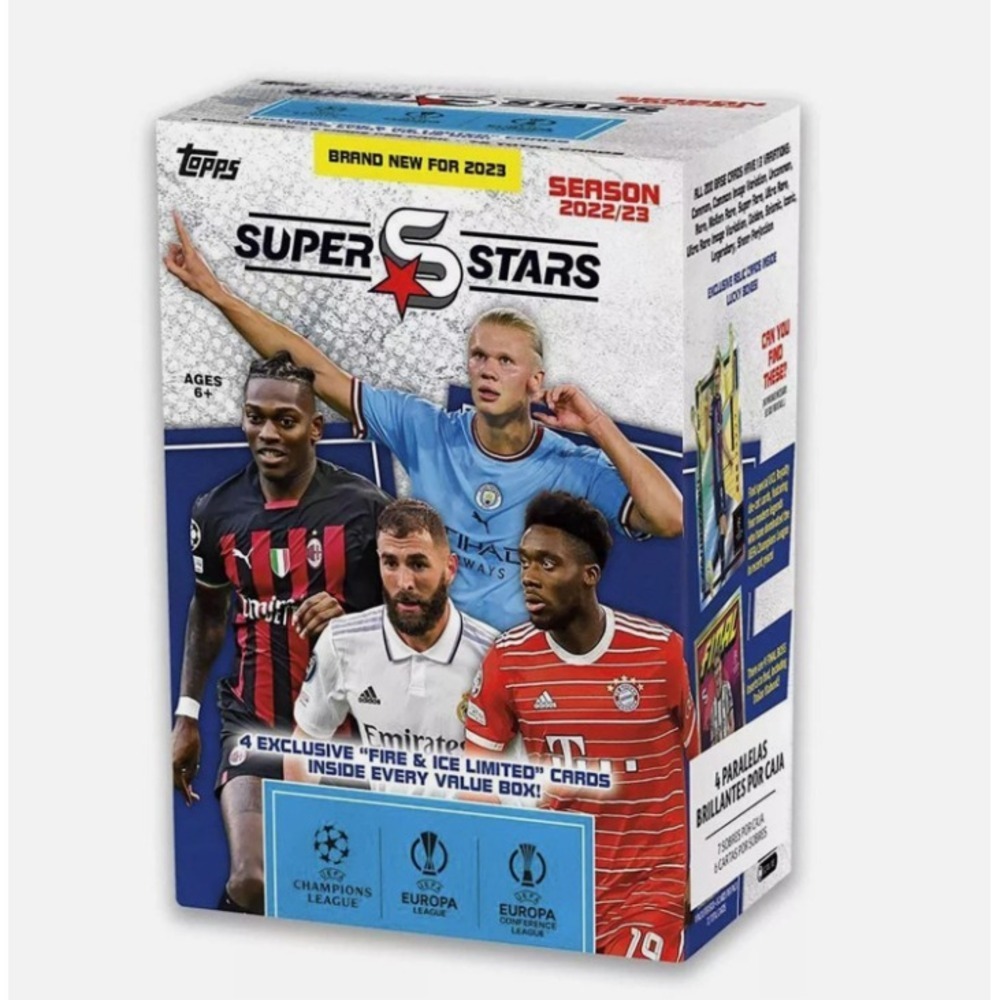2022/23 Topps UEFA Superstars Soccer 9-Pack